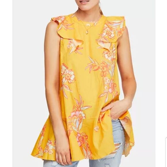 Free People Summer in Tulum Sleeveless Top/Tunic - Picture 1 of 8